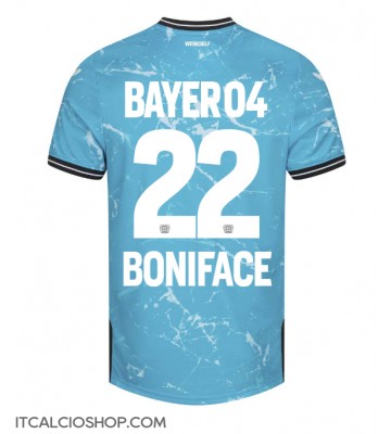 Bayer Leverkusen Victor Boniface #22 Terza Maglia 2023-24 Manica Corta